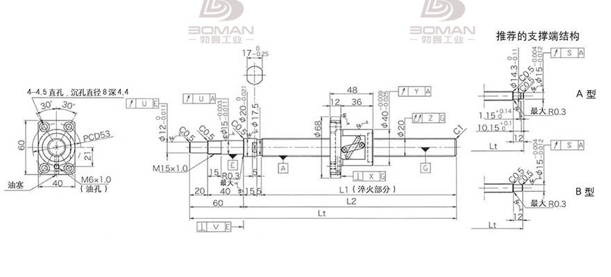KURODA GP2005DS-BALR-1005B-C3F 黑田丝杆3d软件下载